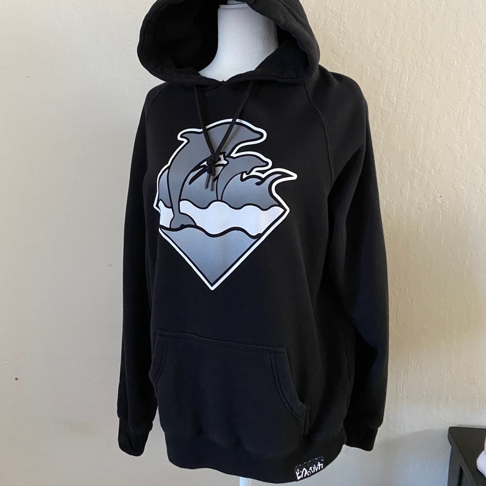 Pink Dolphin Black Hoodie